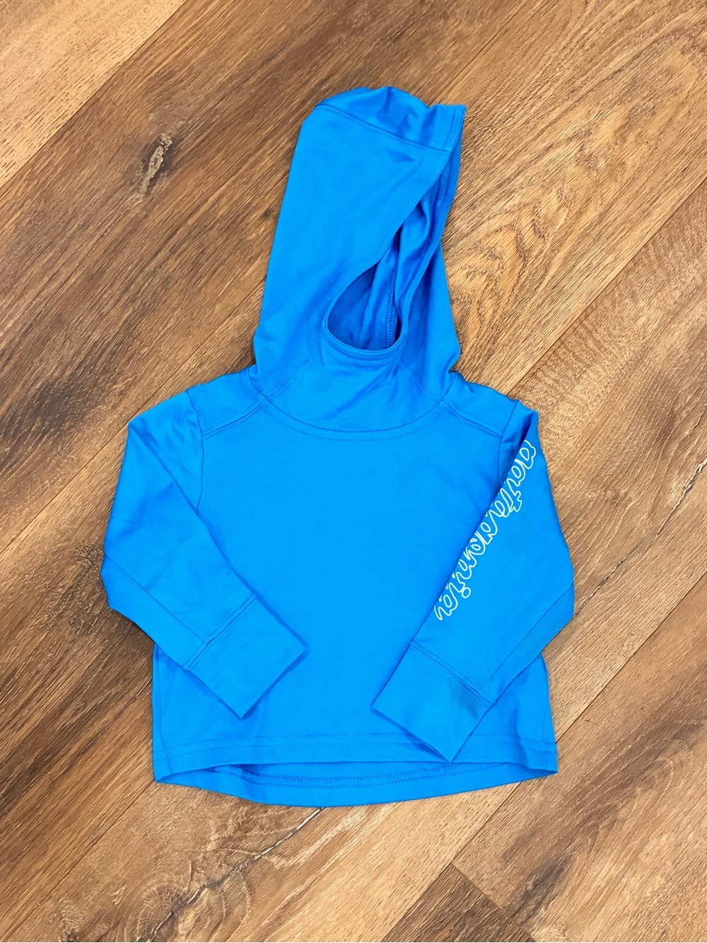 Patagonia Blue Hooded Long Sleeve Shirt Top Outdoor Summer Rashguard 6-12m
